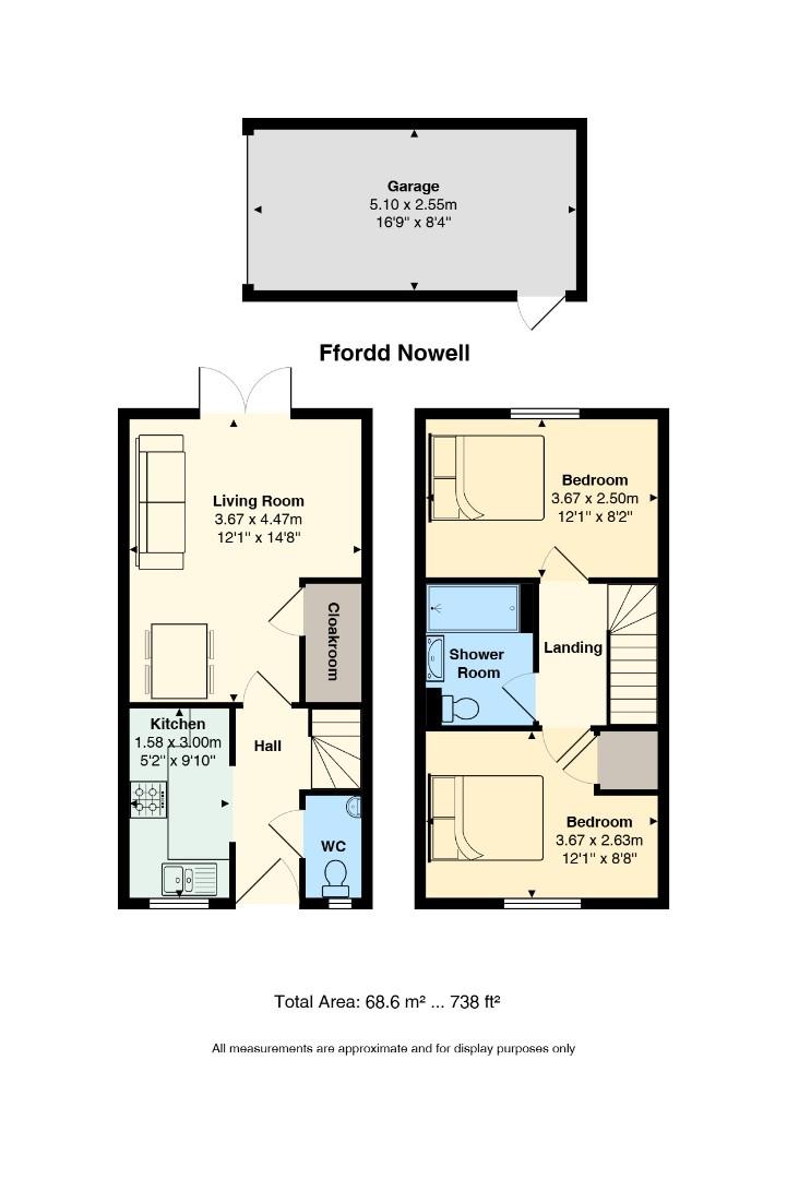 Floorplan for Ffordd Nowell, Penylan, Cardiff